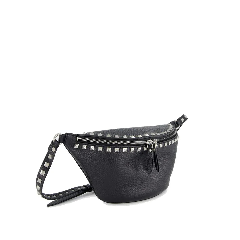 Valentino Garavani Black Calfskin Belt Bag - Zeiniez