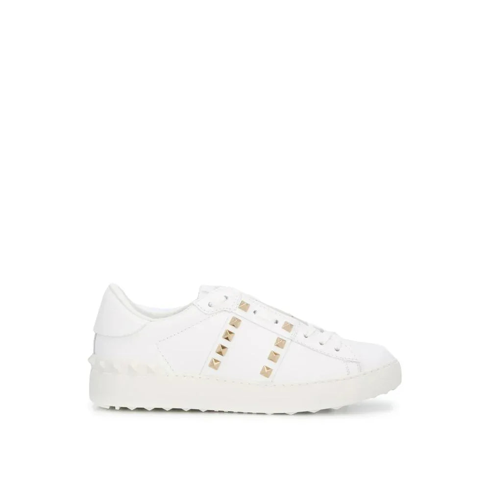 Valentino Garavani White Leather Low Top Sneakers - Zeiniez