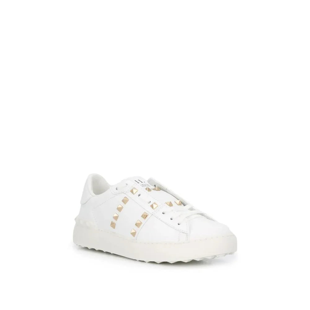 Valentino Garavani White Leather Low Top Sneakers - Zeiniez