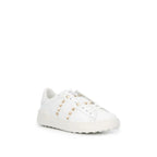 Valentino Garavani White Leather Low Top Sneakers - Zeiniez