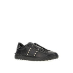 Valentino Garavani Black Leather Low Top Sneakers