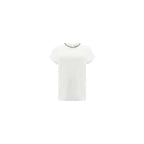 Brunello Cucinelli White Elastane T-Shirt - Zeiniez