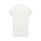 Brunello Cucinelli White Elastane T-Shirt - Zeiniez