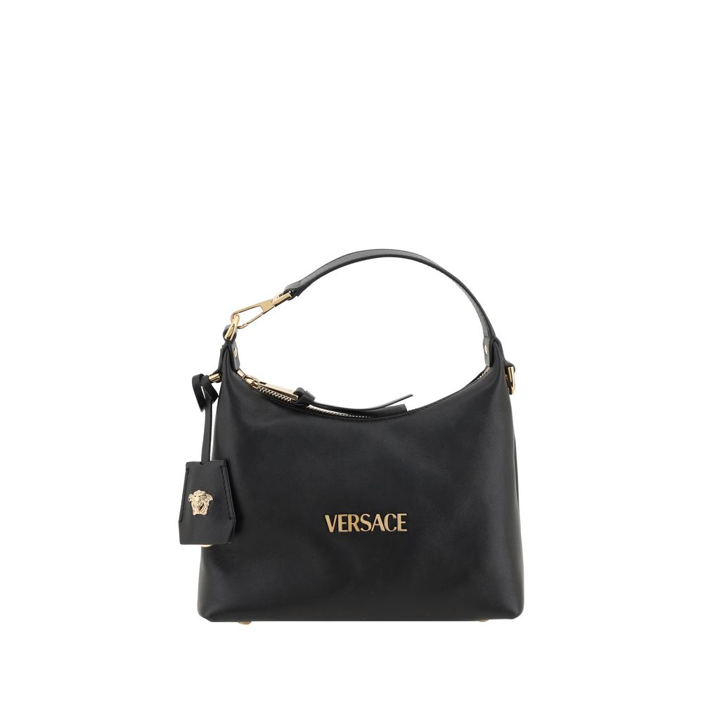 Versace Black Calf Leather Bos Taurus Handbag - Zeiniez