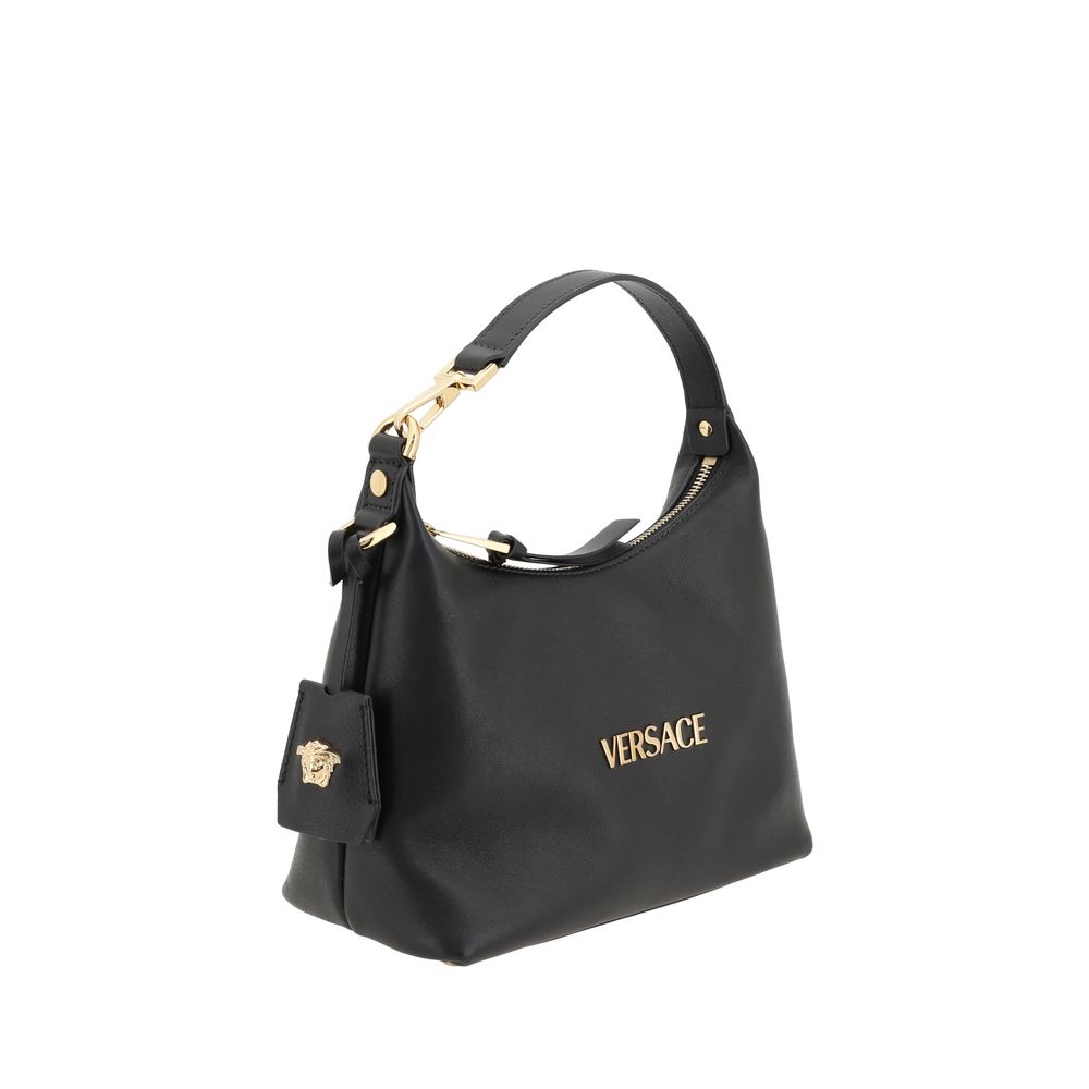 Versace Black Calf Leather Bos Taurus Handbag - Zeiniez