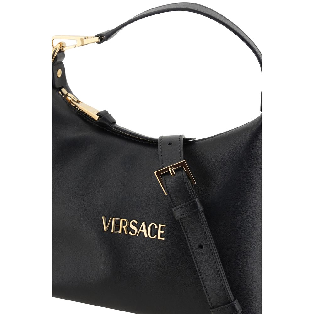 Versace Black Calf Leather Bos Taurus Handbag - Zeiniez