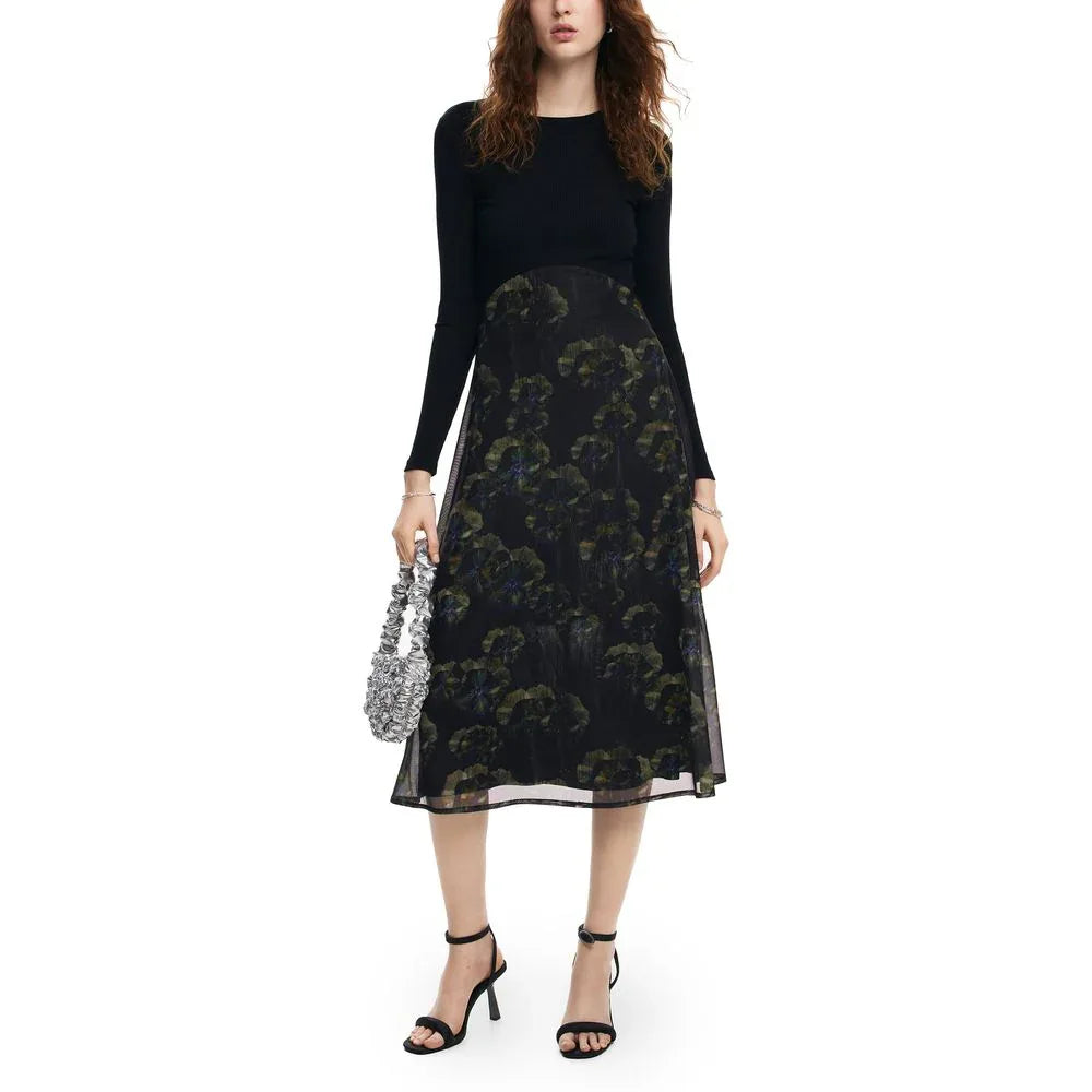 Desigual Black Polyester Casual Dress - Zeiniez