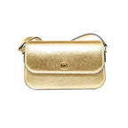Michael Kors Gold Leather Crossbody Bag - Zeiniez