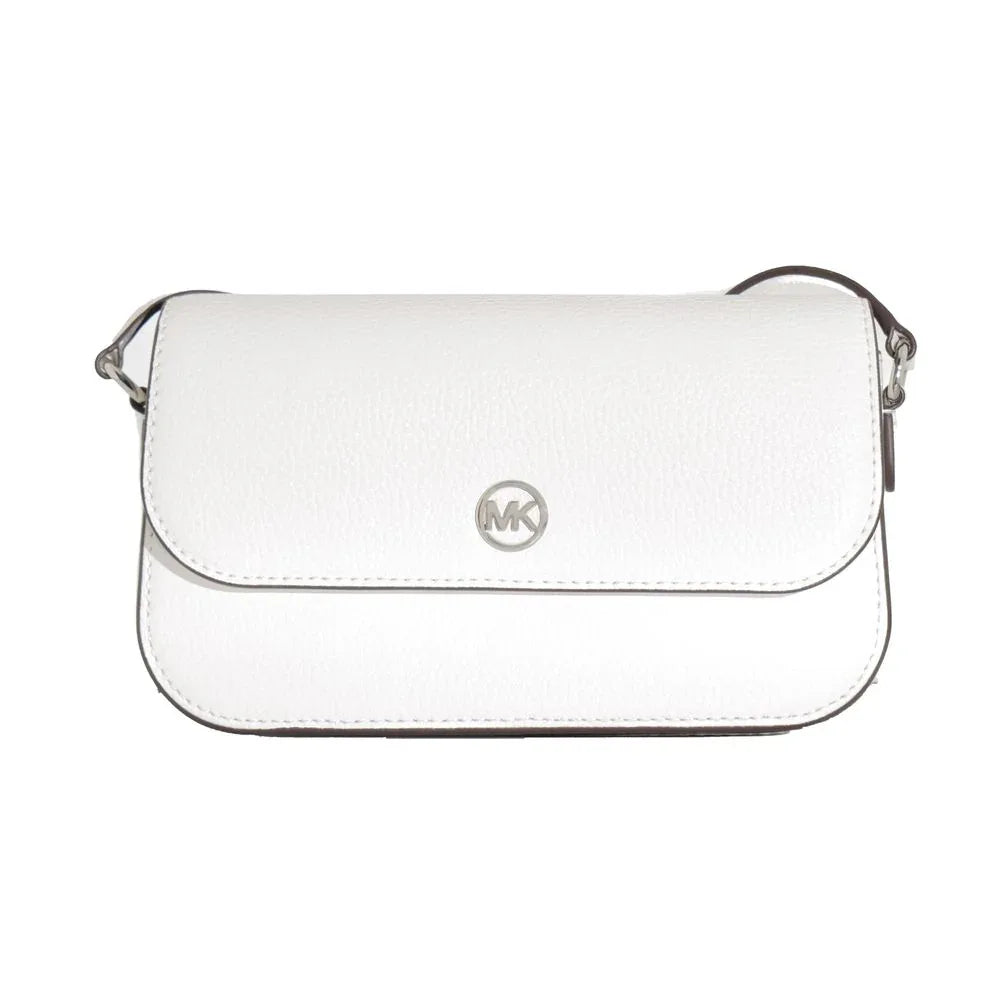Michael Kors White Leather Crossbody Bag - Zeiniez