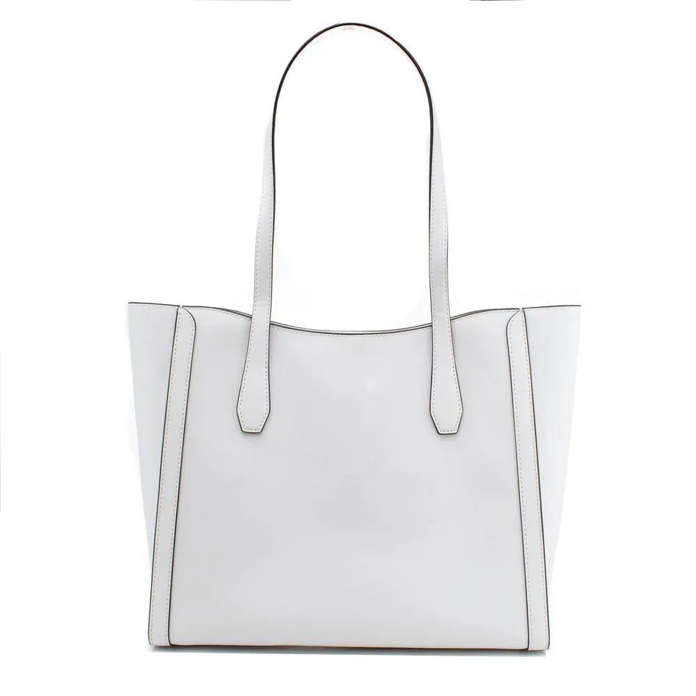 Michael Kors White Canvas Tote Bag - Zeiniez
