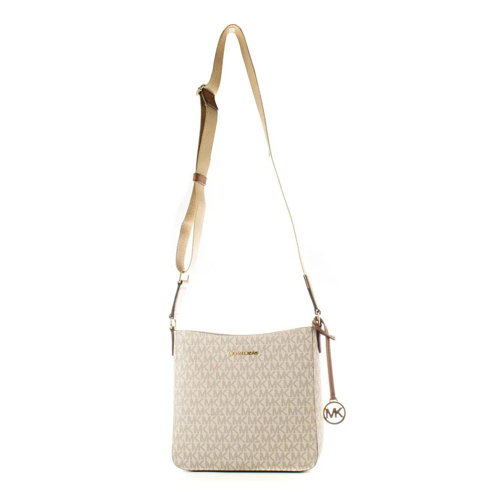 Michael Kors Beige Canvas Crossbody Bag - Zeiniez