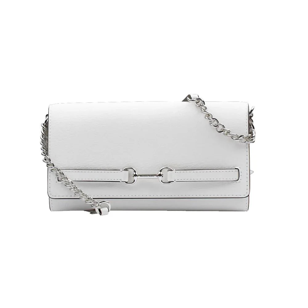 Michael Kors White Leather Crossbody Bag - Zeiniez