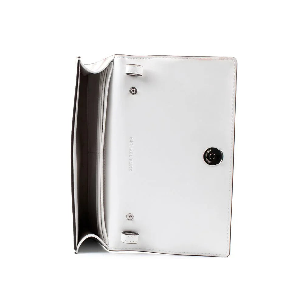 Michael Kors White Leather Crossbody Bag - Zeiniez