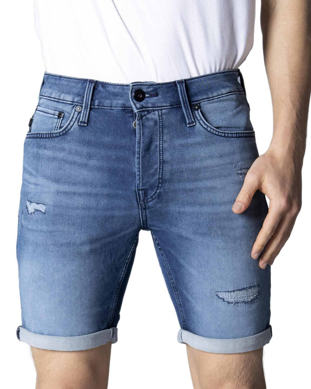Jack & Jones Blue Denim Shorts - Zeiniez