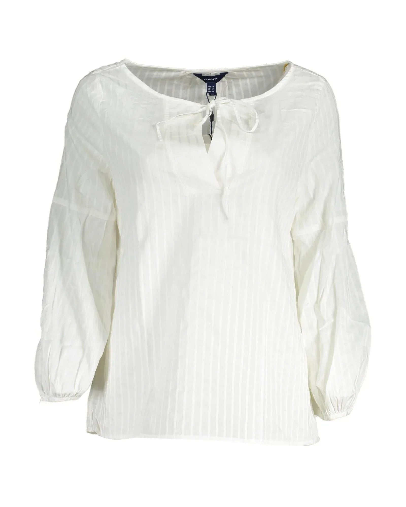 Gant White Cotton Blouse - Zeiniez