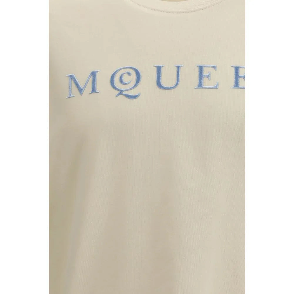 Alexander McQueen Beige Cotton T-Shirt - Zeiniez
