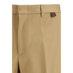 Gucci Beige Cotton Casual Pants - Zeiniez
