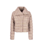 Herno Beige Metallic Fibre Bomber