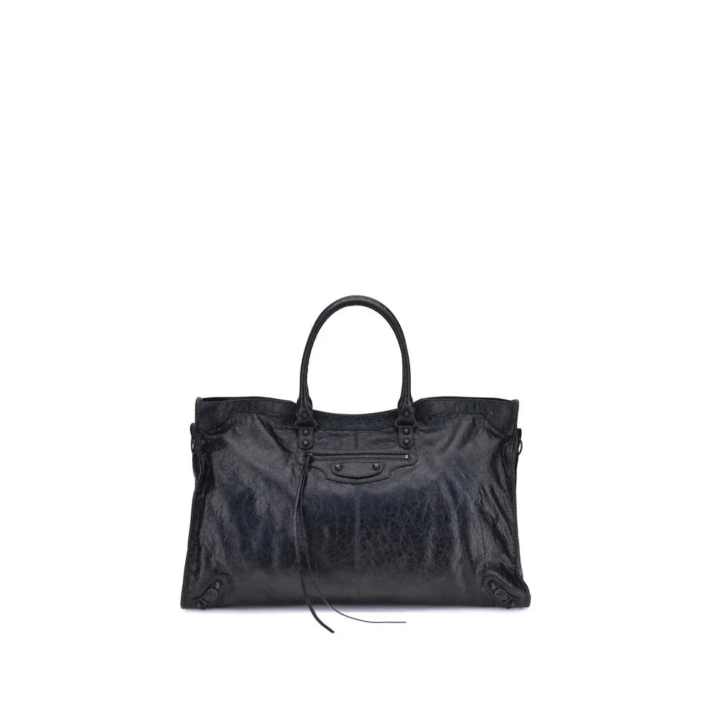 Balenciaga Black Lamb Ovis Aries Aries Shoulder Bag - Zeiniez