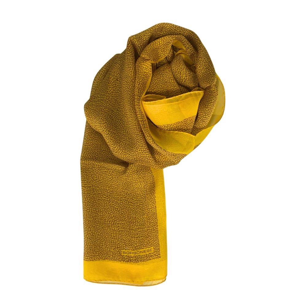 Borbonese Yellow Silk Women Scarf - Zeiniez