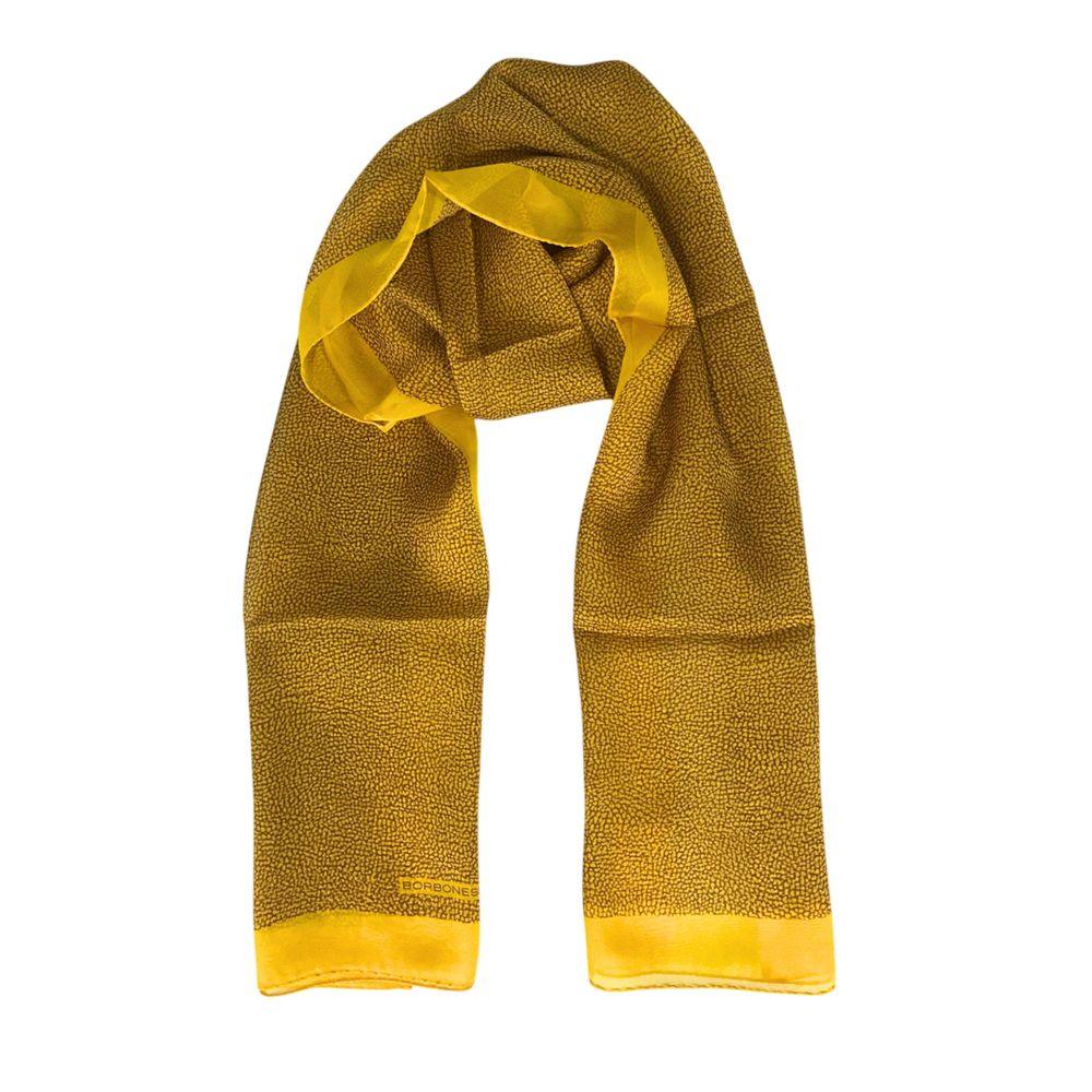 Borbonese Yellow Silk Women Scarf - Zeiniez
