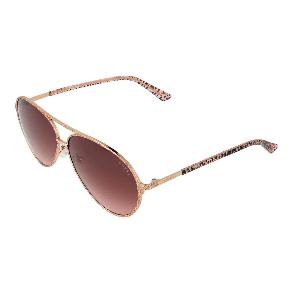 Guess Rose Gold Metal Sunglasses - Zeiniez