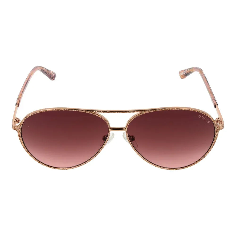 Guess Rose Gold Metal Sunglasses - Zeiniez