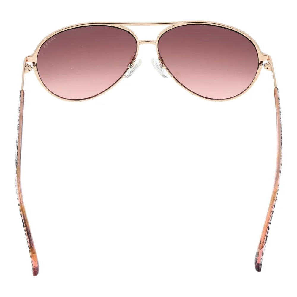 Guess Rose Gold Metal Sunglasses - Zeiniez