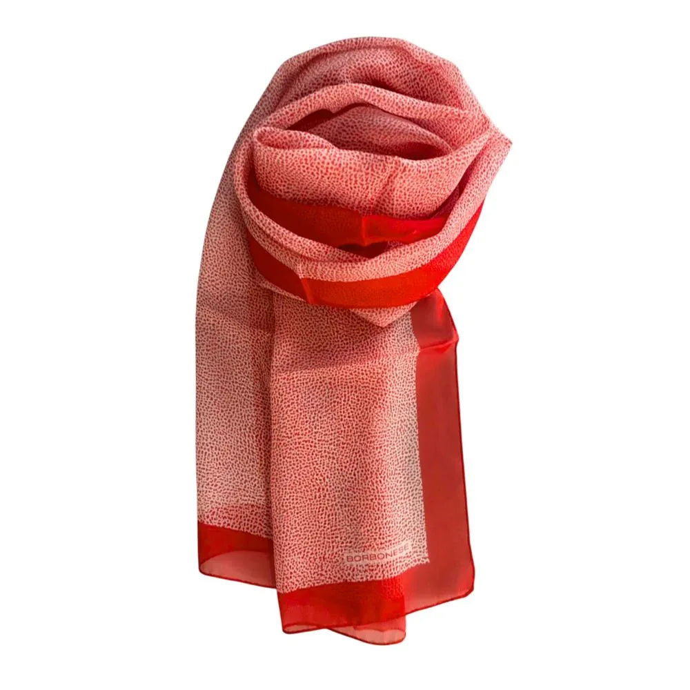 Borbonese Red Silk Women Scarf - Zeiniez