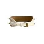 Borbonese White Genuine Leather Women Belt - Zeiniez