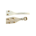 Borbonese White Genuine Leather Women Belt - Zeiniez