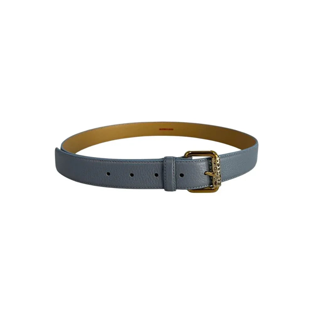 Borbonese Blue Leather Women Belt - Zeiniez