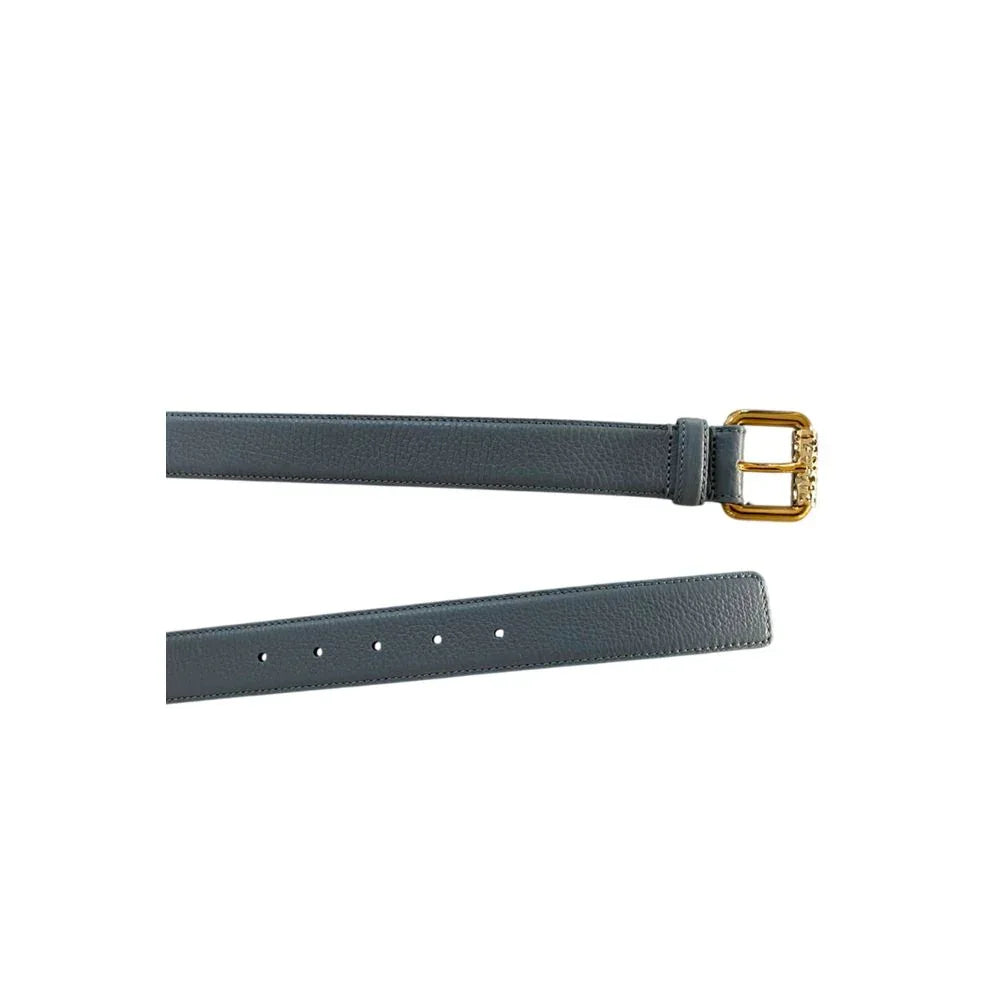 Borbonese Blue Leather Women Belt - Zeiniez