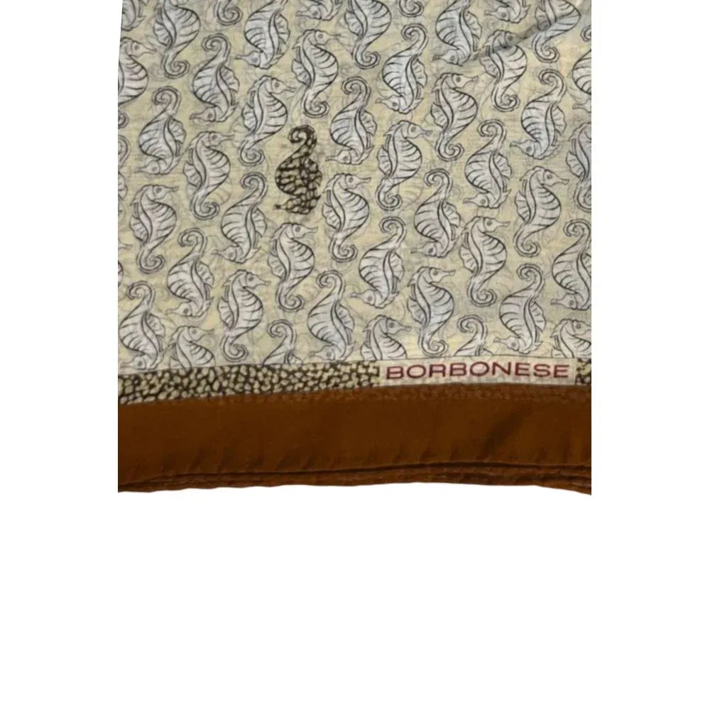 Borbonese Brown Silk Women Scarf - Zeiniez