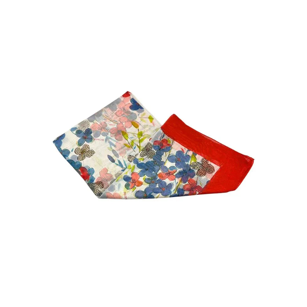 Borbonese Red Silk Women Scarf - Zeiniez