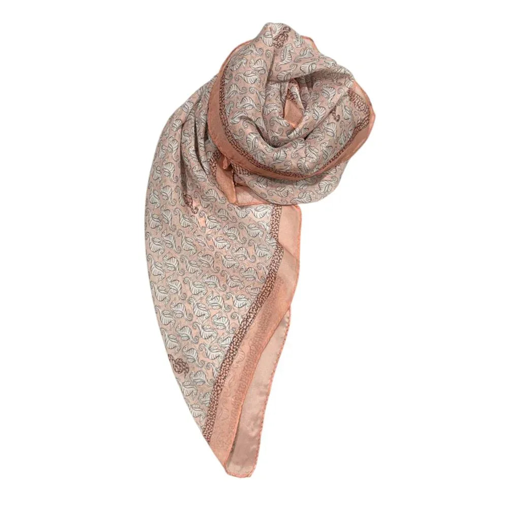 Borbonese Pink Silk Women Scarf - Zeiniez