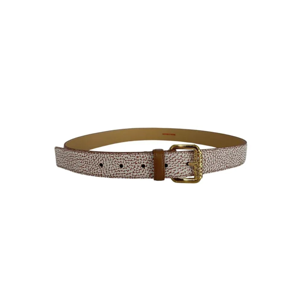 Borbonese Brown Leather Women Belt - Zeiniez