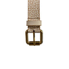 Borbonese Beige Polyvinyl Women's Belt - Zeiniez