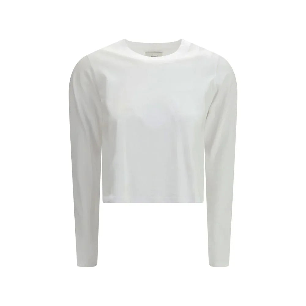 Loulou De Saison White Cotton Long Sleeve T-Shirt - Zeiniez