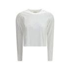 Loulou De Saison White Cotton Long Sleeve T-Shirt - Zeiniez