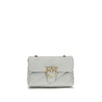 PINKO Gray Calf Leather Bos Taurus Shoulder Bag - Zeiniez