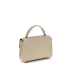PINKO Beige Calf Leather Bos Taurus Handbag
