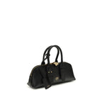 PINKO Black Calf Leather Bos Taurus Handbag