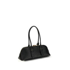 PINKO Black Calf Leather Bos Taurus Shoulder Bag - Zeiniez