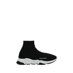 Balenciaga Black Elastane Athletic Sneakers