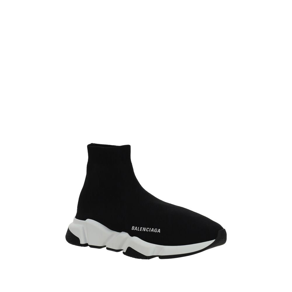 Balenciaga Black Elastane Athletic Sneakers
