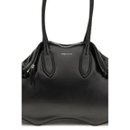 Alexander McQueen Black Calf Leather Bos Taurus Shoulder Bag - Zeiniez