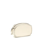 Valentino Garavani Beige Calf Leather Bos Taurus Shoulder Bag - Zeiniez