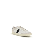 Tom Ford White Calf Leather Bos Taurus Sneakers