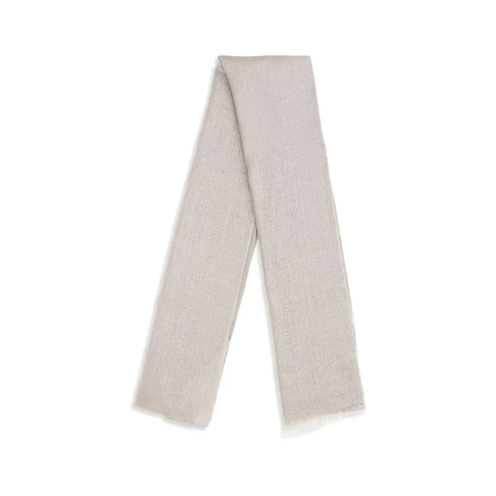 Brunello Cucinelli Beige Cashmere Scarf - Zeiniez